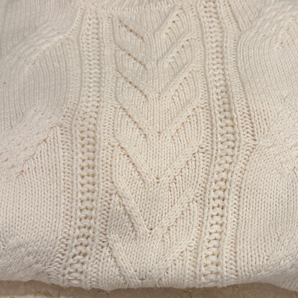 Draper James Cream Knitted Ruffle Sweater NWT - Picture 5 of 9